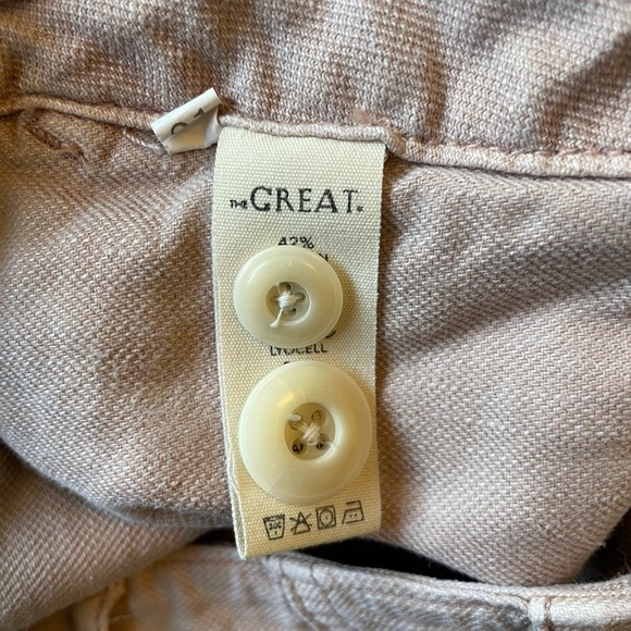 THE GREAT. Blush Ric Rac Cropped Pants - Picture 10 of 12